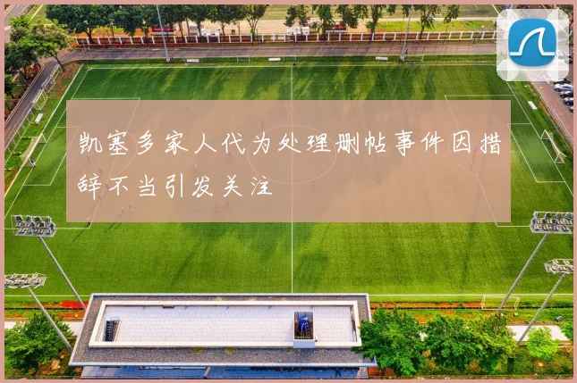 凯塞多家人代为处理删帖事件因措辞不当引发关注